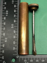 Load image into Gallery viewer, Original WW1 British Army SLME Lee Enfield Brass Oil Bottle - The Militaria Shop