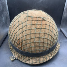 Charger l'image dans la galerie, Genuine Dutch Army M53 Euroclone of WW2 US M1 Camouflaged Helmet & Liner Set - The Militaria Shop