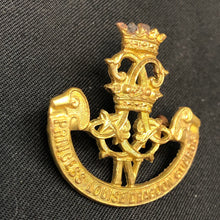 Load image into Gallery viewer, Original British Army WW1 / WW2 Princess Louise Dragoon Guards Cap Badge - The Militaria Shop