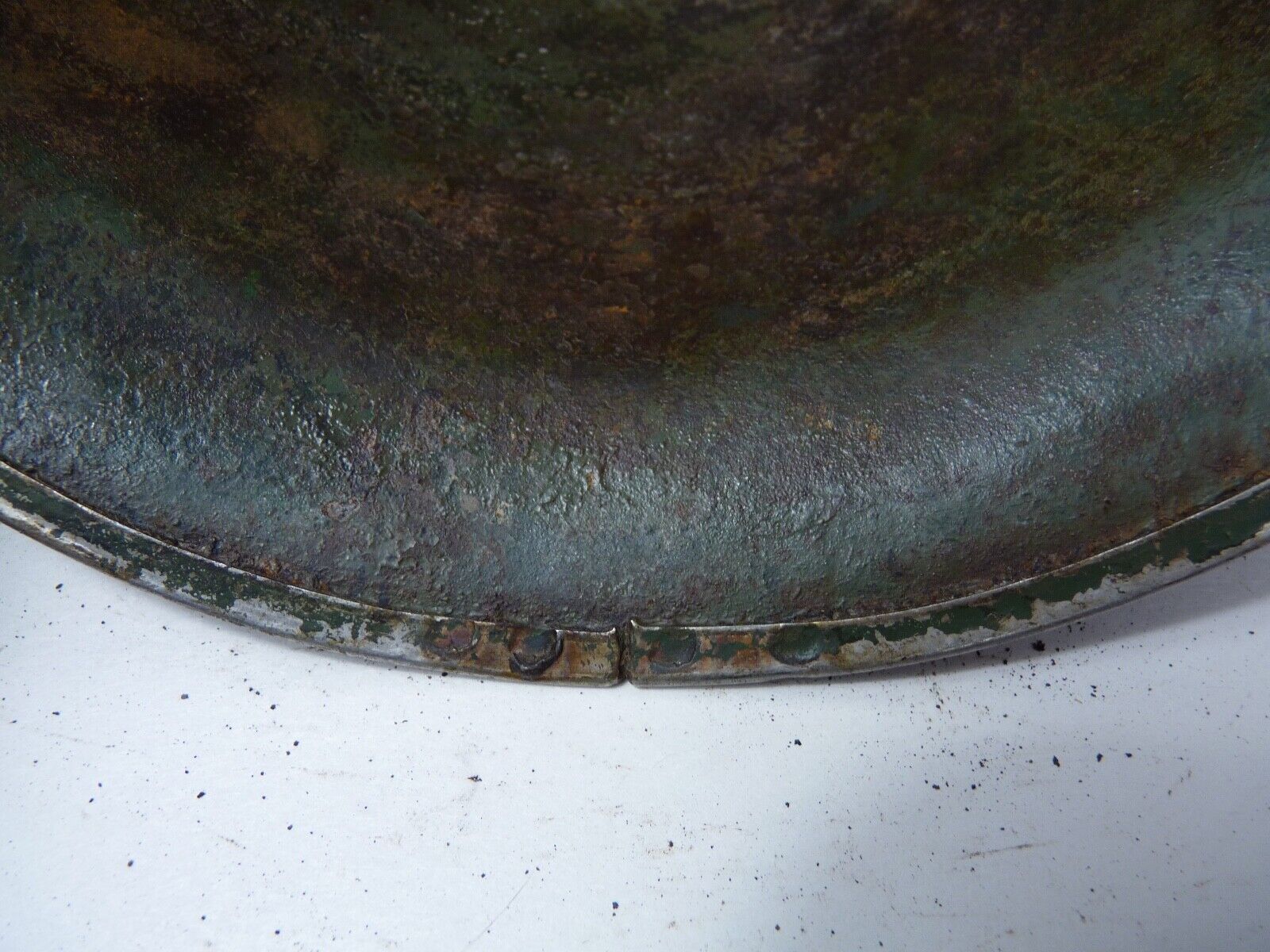 Mk3 Canadian / British Army Original WW2 Turtle Helmet High Rivet - The Militaria Shop