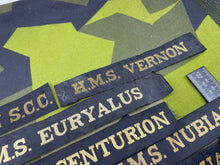 Lade das Bild in den Galerie-Viewer, British Royal Navy Quantity of Cap Tallies - Job Lot - The Militaria Shop