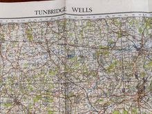 Load image into Gallery viewer, Original WW2 British Army GSGS OS Map England - Tunbridge Wells - The Militaria Shop