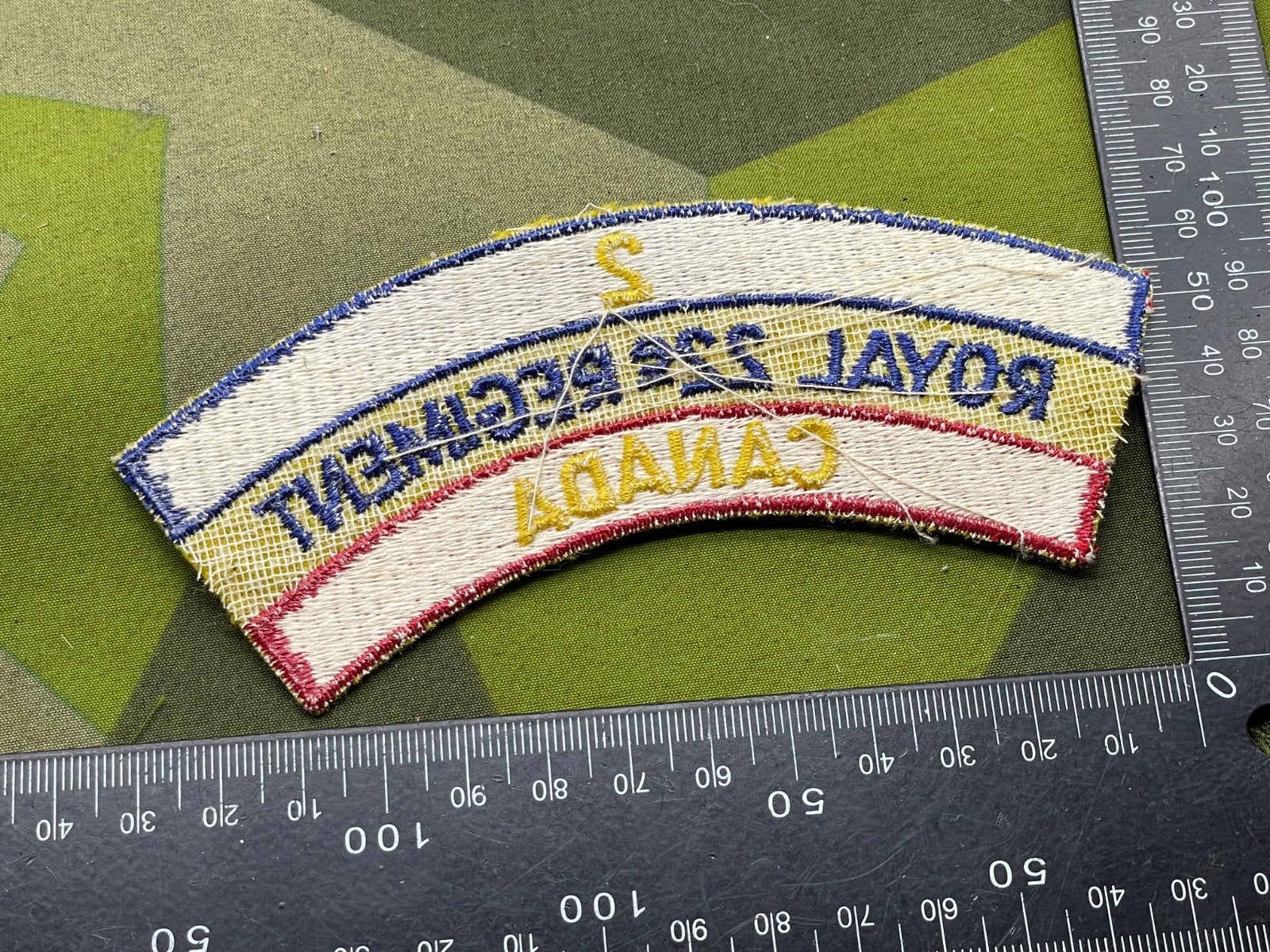 Original 2nd Royal 22nd Regiment of Canada Shoulder Title - The Militaria Shop