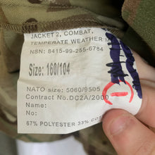 Load image into Gallery viewer, British Army MTP Camouflaged Combat Jacket 2 - Size 160/104 - The Militaria Shop
