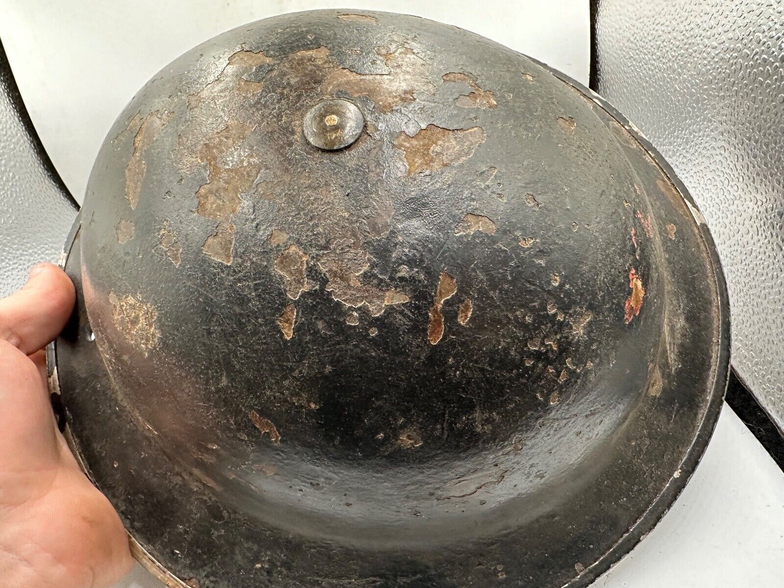 Original WW2 British Style South African Mk2 Army Combat Helmet & Liner - The Militaria Shop