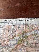 Charger l'image dans la galerie, Original WW2 British Army OS Map of Great Britain - Barmouth & Aberystwyth - The Militaria Shop