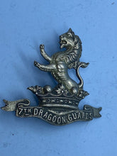 Load image into Gallery viewer, Original British Army WW1 7th Dragoon Guards Cap Badge - The Militaria Shop