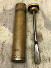 Load image into Gallery viewer, Original WW1 British Army SMLE Enfield Brass Oil Bottle - WD Marked - The Militaria Shop