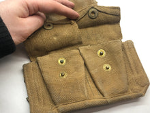 Load image into Gallery viewer, Genuine 37 Pattern Army 3 Pocket Rifle Pouch - WW2 British Army Style - The Militaria Shop