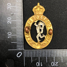 Load image into Gallery viewer, Original WW2 British Army Royal Corps of Signals RCOS Collar Badge - The Militaria Shop