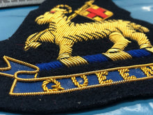 Lade das Bild in den Galerie-Viewer, British Army Bullion Embroidered Blazer Badge - Queen's West Surrey Royal Reg - The Militaria Shop