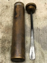 Load image into Gallery viewer, Original WW1 British Army SMLE Enfield Brass Oil Bottle - EFD Marked - The Militaria Shop