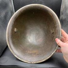 Load image into Gallery viewer, Original British/Canadian Army WW2 Mk3 Turtle High Rivet Combat Steel Helmet - The Militaria Shop