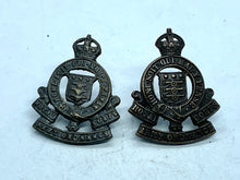Charger l'image dans la galerie, Original Pair of Royal Army Ordnance Corps Bronze Collar Badges - The Militaria Shop
