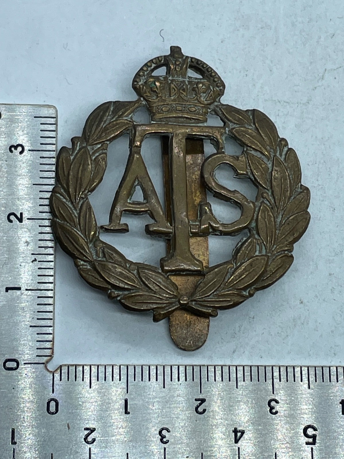 Original WW2 British Army Auxiliary Territorial Service Cap Badge - The Militaria Shop