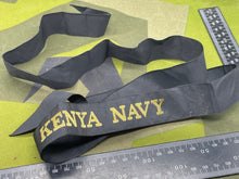 Lade das Bild in den Galerie-Viewer, British Royal Navy Cap Tally for the Kenya Navy - The Militaria Shop