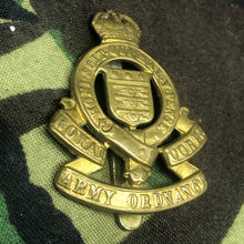 Load image into Gallery viewer, Original WW2 British Army Cap Badge - Royal Army Ordnance Corps RAOC - The Militaria Shop