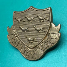 Charger l'image dans la galerie, British Army Cap Badge - Sussex Volunteer Training Corps - The Militaria Shop