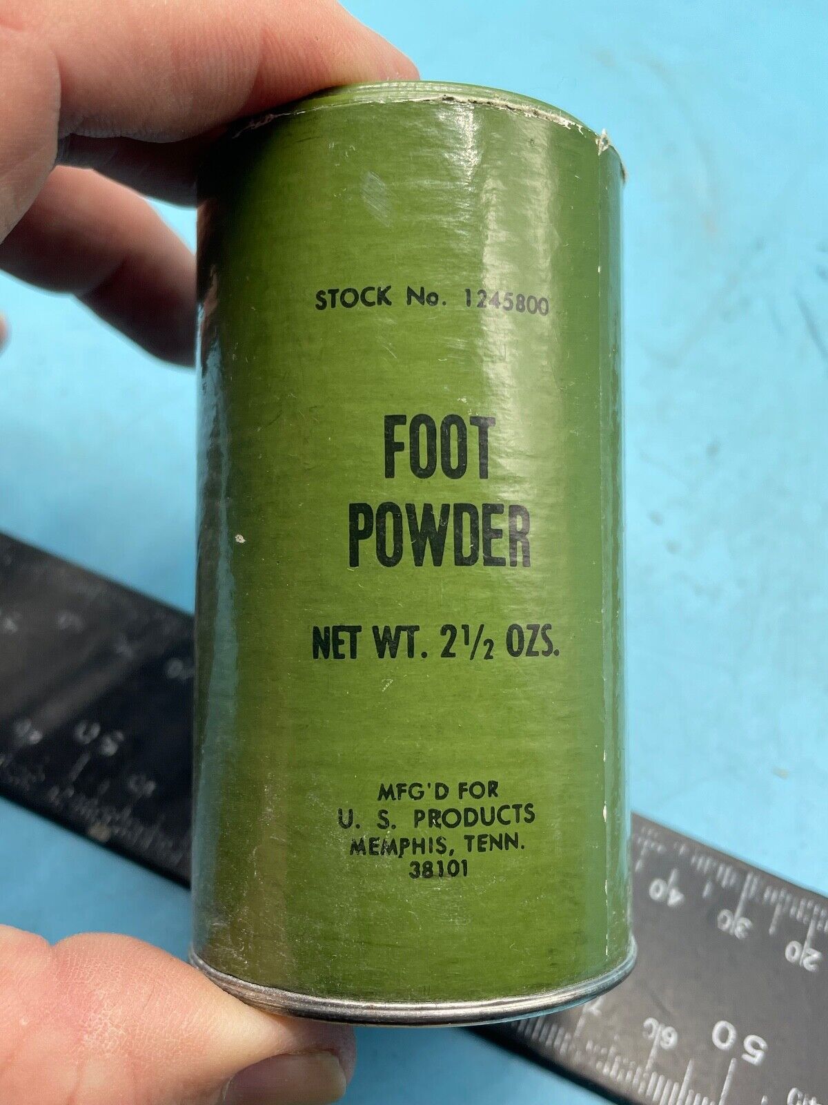 Original US Army Vietnam War Era Unissued Foot Powder - The Militaria Shop