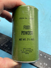Load image into Gallery viewer, Original US Army Vietnam War Era Unissued Foot Powder - The Militaria Shop