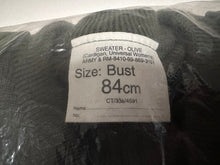 Lade das Bild in den Galerie-Viewer, NEW British Army Surplus Women's Wool Cardigan Olive Sweater - Size 84cm Bust - The Militaria Shop