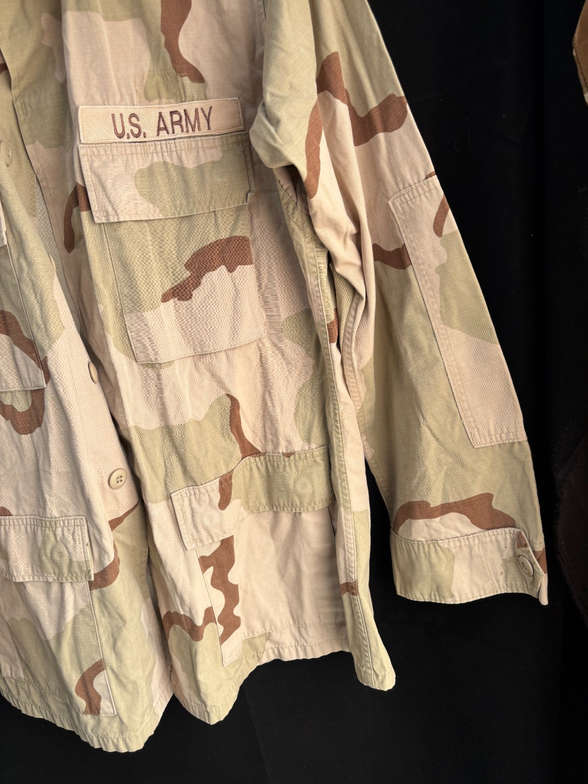 Gulf War US Army DCU Camouflaged Combat Field Coat/Jacket - Medium/ Long - The Militaria Shop