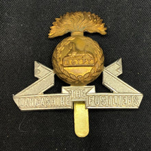 Load image into Gallery viewer, Original WW2 British Army Cap Badge - Lancashire Fusiliers - The Militaria Shop