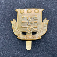 Charger l'image dans la galerie, Original WW1 British Army Cap Badge - Army Ordnance Corps AOC - The Militaria Shop