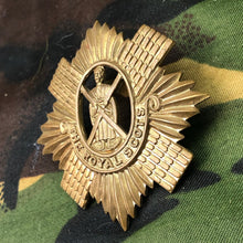 Load image into Gallery viewer, Original WW1 British Cap Badge - The Royal Scots - The Militaria Shop
