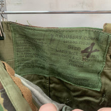 Load image into Gallery viewer, Genuine British Army 68 Pattern Combat Trousers - Size 4 - 30" Waist - The Militaria Shop