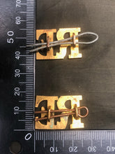Load image into Gallery viewer, Original WW1 WW2 British Army Royal Engineers Brass Shoulder Title Pair - The Militaria Shop