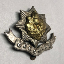 Load image into Gallery viewer, Original British Army Cap Badge - Cheshire Regiment - The Militaria Shop