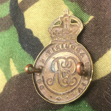 Load image into Gallery viewer, Original WW1 British Army Cap Badge - Royal Military College, Sandhurst - The Militaria Shop