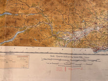 Load image into Gallery viewer, Original WW2 British Army RAF Navy Base Map of Scotland - The Eastern Highlands - The Militaria Shop