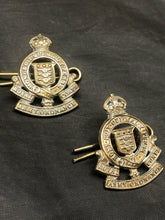 Load image into Gallery viewer, Original WW2 British Army Collar Badge Pair - Royal Army Ordnance Corps RAOC - The Militaria Shop