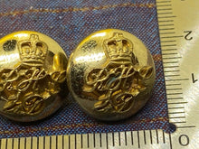 Load image into Gallery viewer, Original British Army Blues & Royals RHG 1st Dragoon Guards Dress Buttons - The Militaria Shop