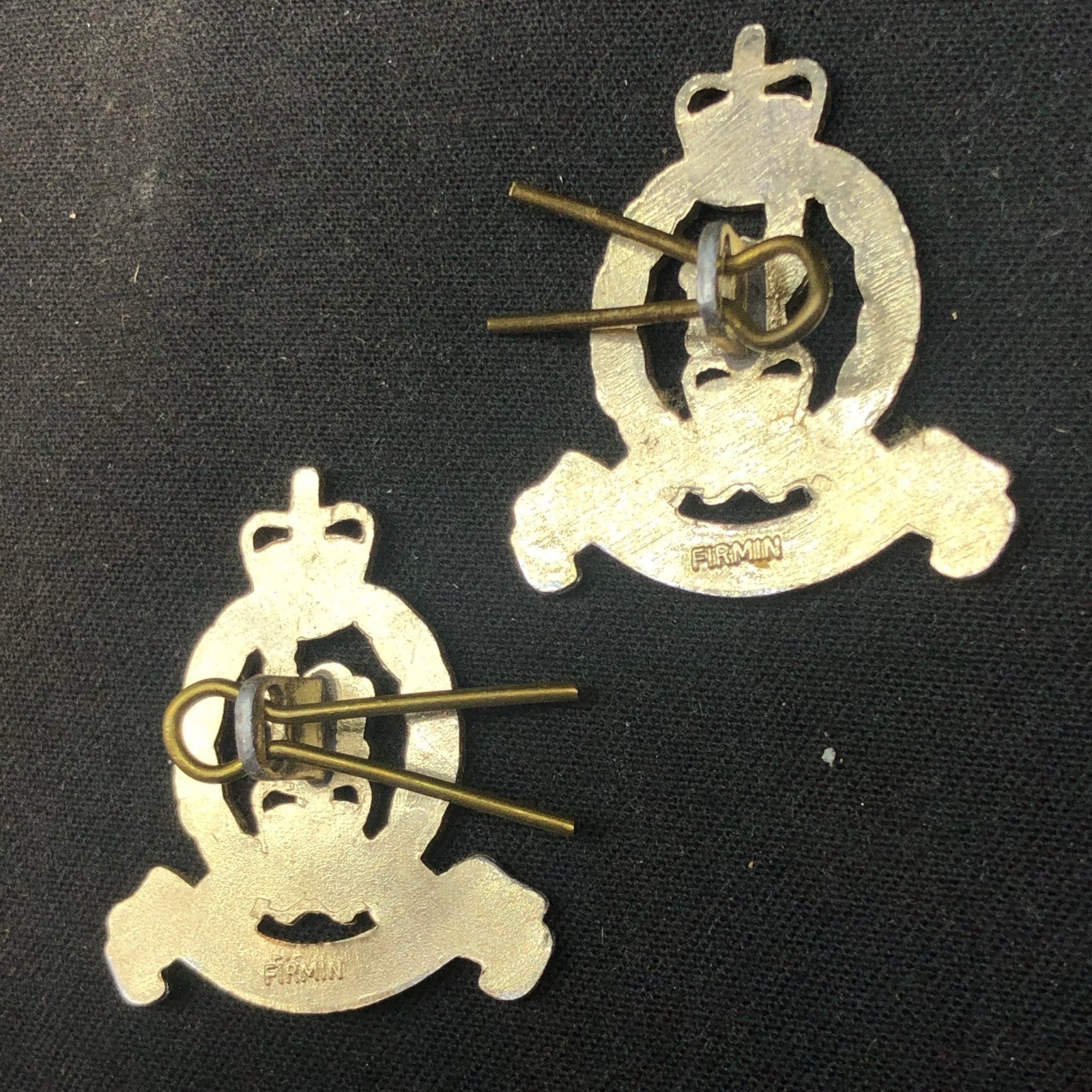 Original British Collar Badge Pair - Adjutant Generals Corps - The Militaria Shop