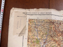 Load image into Gallery viewer, Original WW2 British Army RAF Navy Base Map of England - The Midlands Birmingham - The Militaria Shop