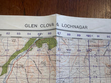 Load image into Gallery viewer, Original WW2 British Army GSGS Map of Scotland - Glen Clova & Lochnagar - The Militaria Shop