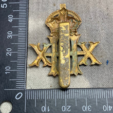 Load image into Gallery viewer, Original WW1 British Army Cap Badge - 20th Hussars - The Militaria Shop