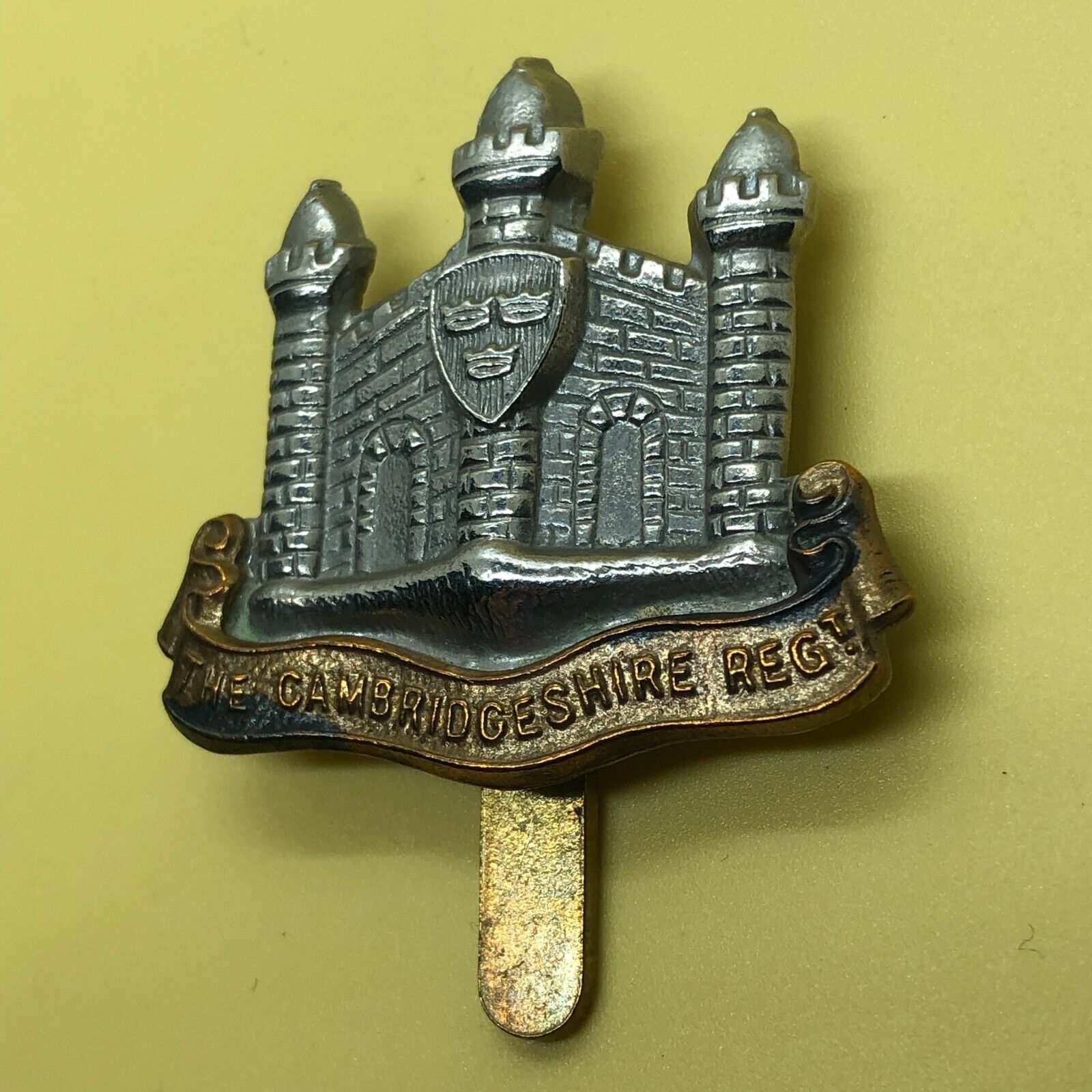 Original British Army Cap Badge - The Cambridgeshire Regiment - The Militaria Shop