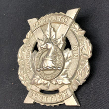Load image into Gallery viewer, Original WW1/WW2 Canadian Army Cap Badge - Toronto Scottish Regiment - The Militaria Shop