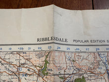 Load image into Gallery viewer, Original WW2 British Army GSGS Os Map of Great Britain - Ribblesdale - The Militaria Shop