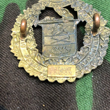 Load image into Gallery viewer, Original Canadian Army Lord Strathcona's Horse (Royal Canadians) Cap Badge - The Militaria Shop