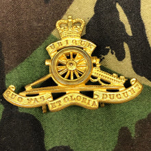 Load image into Gallery viewer, Original British Army Cap Badge - Royal Artillery Regiment - The Militaria Shop