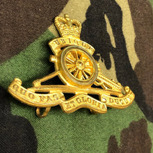 Load image into Gallery viewer, Original British Army Cap Badge - Royal Artillery Regiment - The Militaria Shop