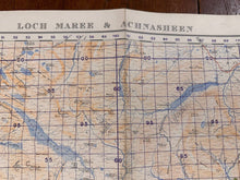 Lade das Bild in den Galerie-Viewer, Original WW2 British Army GSGS Map of Scotland - Loch Maree & Achnasheen - The Militaria Shop