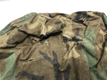 Load image into Gallery viewer, Original US Army Vietnam War Era M1 Camo Helmet Cover - Local Find - Combat Worn - The Militaria Shop