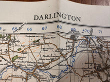 Load image into Gallery viewer, Original WW2 British Army GSGS OS Map of England - Darlington - The Militaria Shop