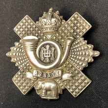 Load image into Gallery viewer, Original WW2 British Army Cap Badge - Highland Light Infantry - HLI - The Militaria Shop